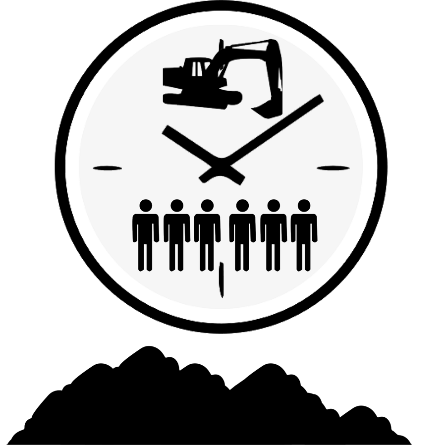 Hoher Zeitaufwand bei der Verlegung von herkömmlichen Pflasterflächen, Rasengittern und Kunststoffgitterplatten