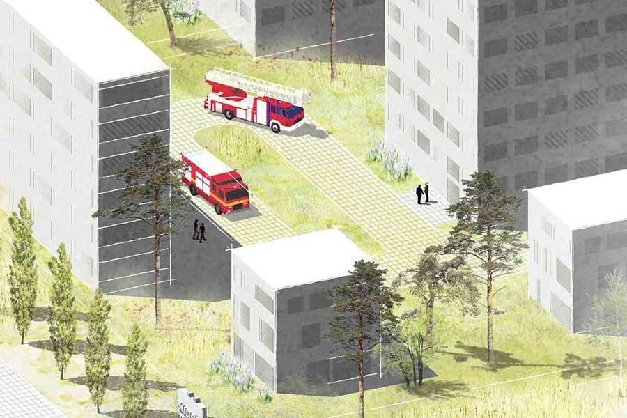 Toegang brandweer Toegang brandweer